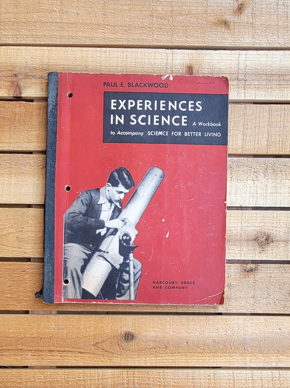 Vintage 1950 Workbook: Experiences in Science by Paul E. Blackwood